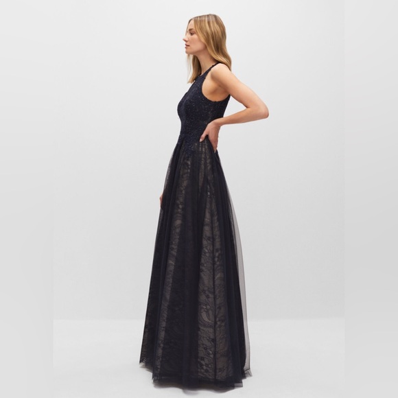 Melanie Lyne Embellished & Embroidered Lace Gown - Picture 2 of 8